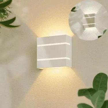 Imagem de Kit 3 Arandela Externa e Interna Luminária Slim 110/220V Para Parede M