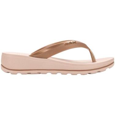 Imagem de Tamanco Fem Anabela Azaleia Anatomico Leve Esporão Fascite, Rosê, 33/3