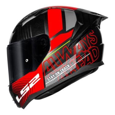 Imagem de Capacete LS2 FF810 Vigo Shift Jeans Cinza e Vermelho, 56