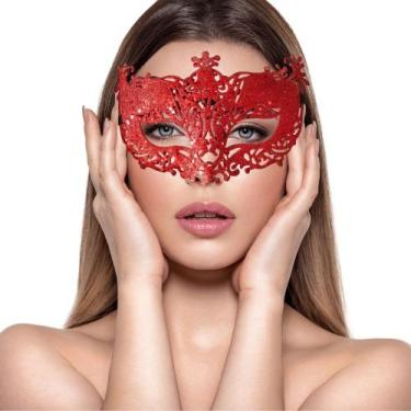 Imagem de Máscara Cobertura Olhos Elegância Festa Show Baile Gala Eventos Femini