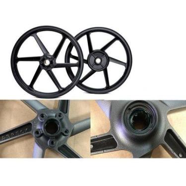 Imagem de Par De Rodas Liga Leve 6 Palitos Titan/fan 150 (2012) Disco - FABRECK