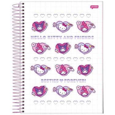 Imagem de Caderno Espiral Grande Universitário 1 Metéria Hello Kitty Besties For