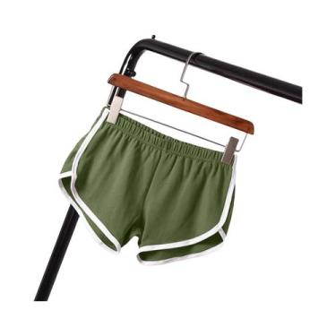 Imagem de Shorts Esportivos Femininos De Verão Em Cores Candy, Cintura Elástica,