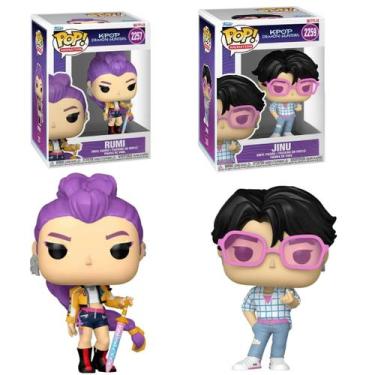 Imagem de Kit Bonecos Rumi E Jinu Estilo Kpop Miniaturas Detalhadas Para Coleção