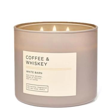 Imagem de Café e uísque Candle White Barn 3 Wick 430ml