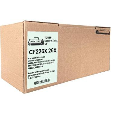 Imagem de Toner Compatível Uso Hp 226x Cf226x M426 M426dw M402 - Digital Qualy