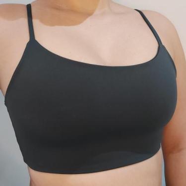 Imagem de Top Fitness Duplo Alça Fina Suplex Poliamida Compressão 2 - Landim Sto