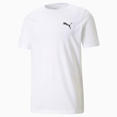 Imagem de Camiseta Puma Masculina Small Logo Poly Tee DryCELL Branca-Masculino
