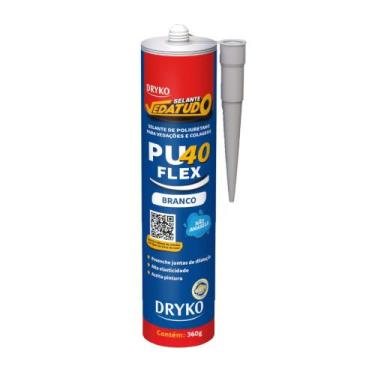 Imagem de Adesivo selante PU cartucho 360g PU 40 FLEX - Vedatudo (Branco) - Dryk
