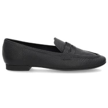 Imagem de Mocassim Usaflex Couro Salto Bloco: Elegância e Conforto-Feminino