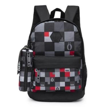 Imagem de Mochila Escolar Juvenil Resistente Notebook Resistente 19 Litros-Masculino