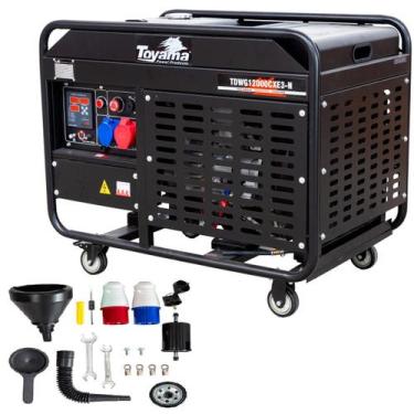 Imagem de Gerador Energia à Diesel 12,5KVA Toyama Partida Elétrica 220V/380V Tri