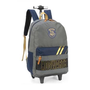 Imagem de Mochila com Rodinhas Harry Potter Hogwarts 51641 Up4You Luxcel, Cinza