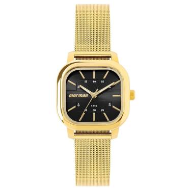 Imagem de Relógio Feminino MO2036KF-1P Analógico com Pulseira de Aço Neo Vintage Dourado Mormaii