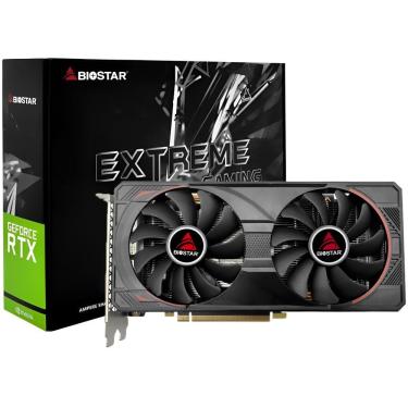 Imagem de Placa de Vídeo Extreme Gaming Rtx 3060 Ti 8gb Gddr6 com Ray Tracing Preto Biostar