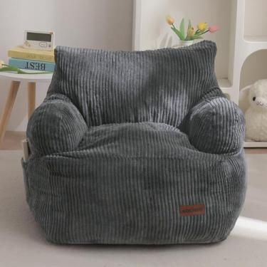 Imagem de Cadeira Bean Bag MAXYOYO Stuffed Toddler para crianças cinza escuro
