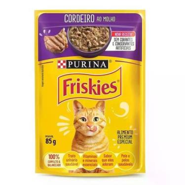 Imagem de Ração Úmida FRISKIES para Gatos Cordeiro ao Molho Sachet 85g