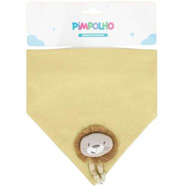 Imagem de Babador Bandana Bichinho Pimpolho, LEAO AMARELO