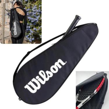 Imagem de Capa raqueteira 2 raquetes tenis de quadra bolsa profissional ajustave