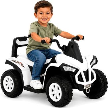 Imagem de Quadriciclo Infantil Bang Toys Eletrico Volt Kids Branco 6V