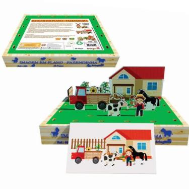 Imagem de Imagem em Plano Fazendinha Brinquedo Educativo - BrinqMutti