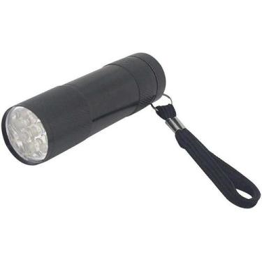Imagem de Lanterna De Alumínio Com 9 Leds Preta - WESTERN