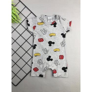Imagem de Macacão para Bebê Malha Mickey Mescla - Pepé Baby, P
