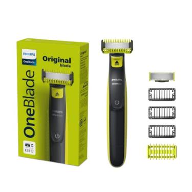 Imagem de Philips OneBlade Barbeador e Aparador para Rosto & Corpo: Raspa, Apara e Contorna | Tecnologia de Proteção Dupla | Para todos os tipos de pele e barba | À prova d'água | Máquina de Barbear | QP2824
