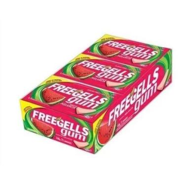 Imagem de Chiclete freegells melancia com 15 unidades