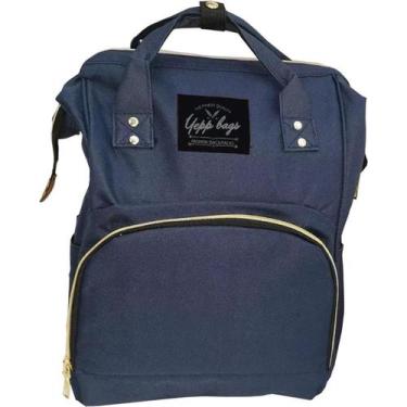Imagem de Mochila De Maternidade Bolsa Mamãe Bebê Multifunção - Yepp, Azul