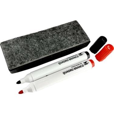 Imagem de Pincel Quadro Branco VERMELHO/PRETO com Apagador - Vemepe