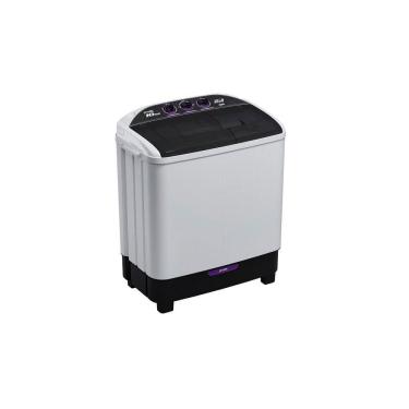 Imagem de Tanquinho Semiautomático Twin Tub 2 Em 1 4,6kg Praxis Branco 220V