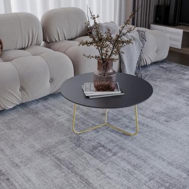Imagem de Mesa de Centro Trude Redonda 30cm x 67cm x 67cm Preto - Previlege