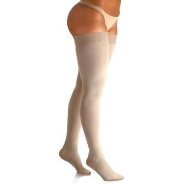 Imagem de Meia de Compressão Meia Coxa Sigvaris Comfort 30-40 mmHg -, Natural Es