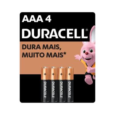 Imagem de Pilha Alcalina Duracell Palito AAA com 4 unidades