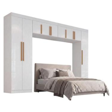 Imagem de Guarda Roupas Modulado Quarto Completo Madrid 9 Portas 8 Prateleiras M