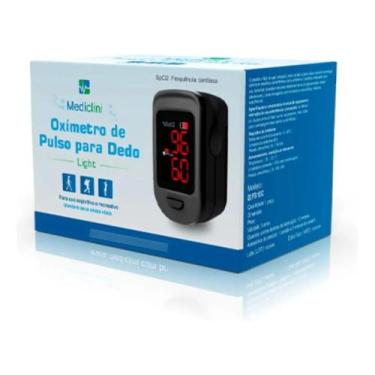 Imagem de Medidor de Saturação Oxímetro Mediclini Light Com Medidor De Frequênci