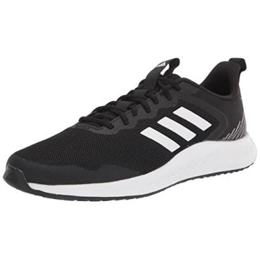 Imagem de adidas Tênis de corrida masculino Fluidstreet, Preto/branco/preto, 12