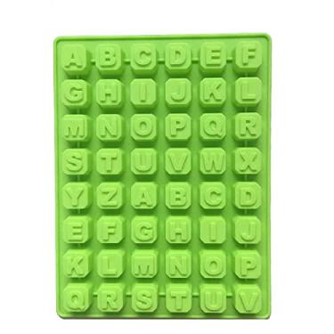 Imagem de Forma Molde Silicone Alfabeto Letra Chocolate Sabonete