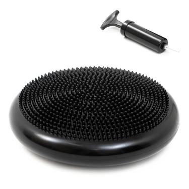 Imagem de Trademark Innovations Disco de equilíbrio e fitness de PVC - 33 cm de diâmetro (preto)