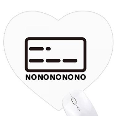 Imagem de Mousepad de borracha sem pontilhado Representação de linha Código Morse Tapete de jogo escritório