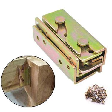 Imagem de Suporte de trilho para cama – fixadores de trilho de cama resistentes sem molde, conjunto de 4 (rodas incluídas)