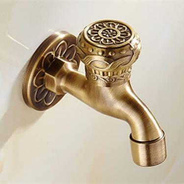 Imagem de Torneira decorativa de latão ao ar livre para jardim torneira antiga retrô máquina de lavar do banheiro torneira varanda antigo esfregão torneiras de luxo, 17, china