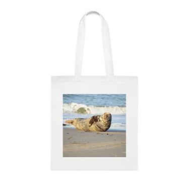 Imagem de Bolsa com selo de porto, presente com selo de porto, bolsa de ombro com selo de porto, bolsas reutilizáveis, ideia de presente de cesta de Natal de aniversário, presente para ela,