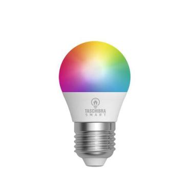 Imagem de Lâmpada Smart Wi-Fi Led Taschibra 6W Bolinha G45 Rgb