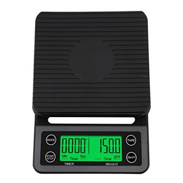Imagem de Tingpai nça de cozinha elétrica precisa, nça de café com temporizador nça de cozinha de alta precisão nça de plataforma eletrônica nça de pesagem de mentos