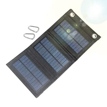 Imagem de Tingpai 4.5 W 5V Carregador solar dobrável com porta USB Painel solar portátil à prova d'água Carregador de telefone com energia solar compacto pa tablets e laptops.