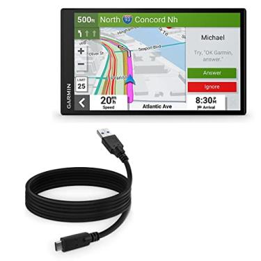 Imagem de Cabo BoxWave compatível com Garmin DriveSmart 76 (cabo da BoxWave) - DirectSync - USB 3.0 A para USB 3.1 Tipo C, cabo de carregamento e sincronização USB C para Garmin DriveSmart 80 a 6 pés - Preto