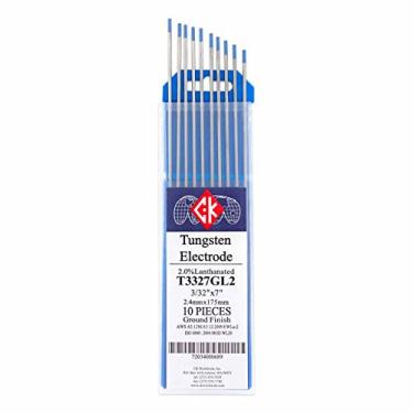 Imagem de CK T3327GL2 2% eletrodo de tungstênio Lanthanated 3/32" X 7", pacote com 10