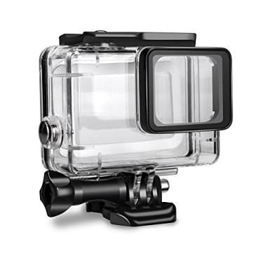 Imagem de Capa à prova d'água para Gopro Hero 7 preta, capa protetora de mergulho subaquática para câmera de ação esportiva Go Pro Hero 6 HERO5 2018 [Versão atualizada]